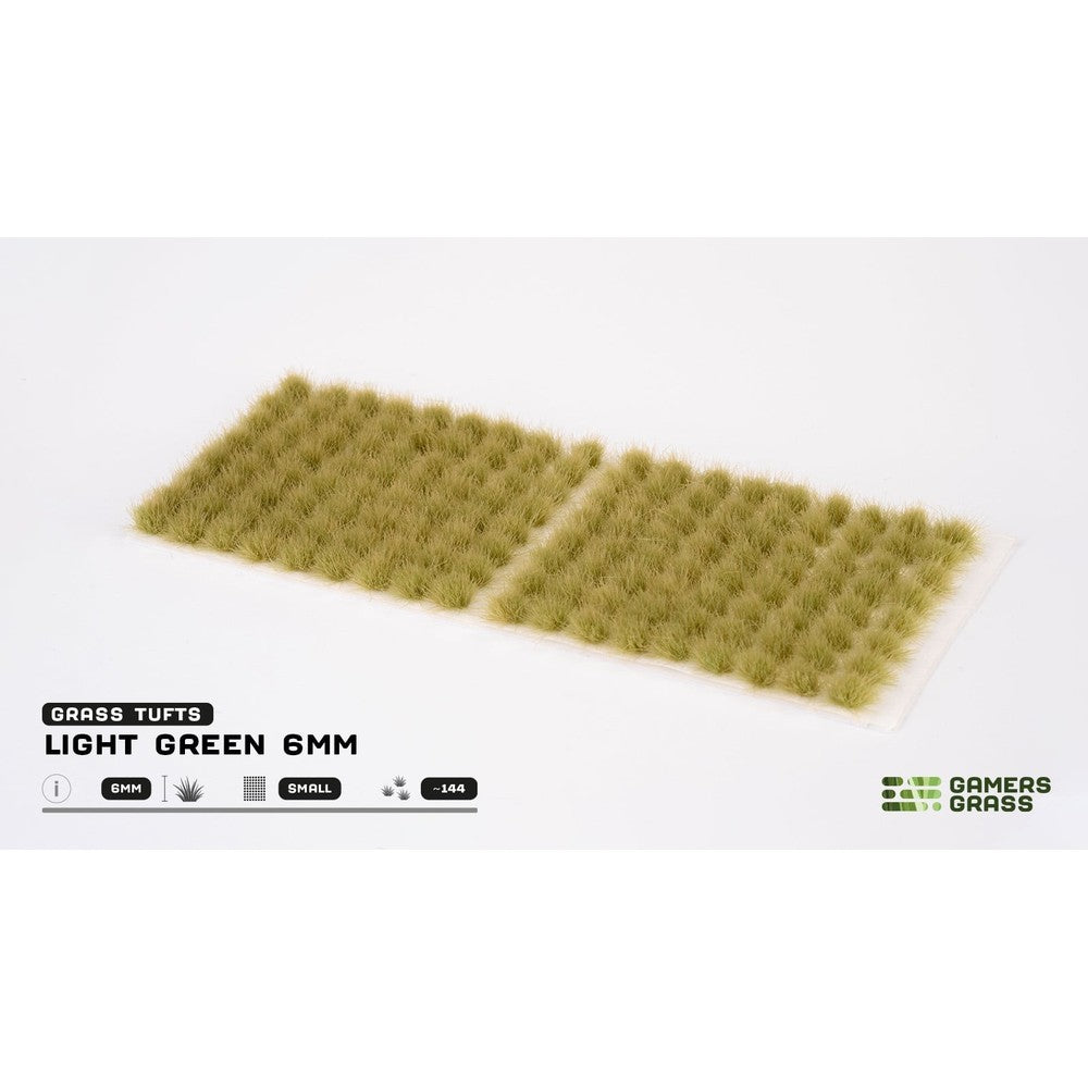 Gamers Grass - Grass Tufts - Light Green 6mm - Small - Miniature Figure