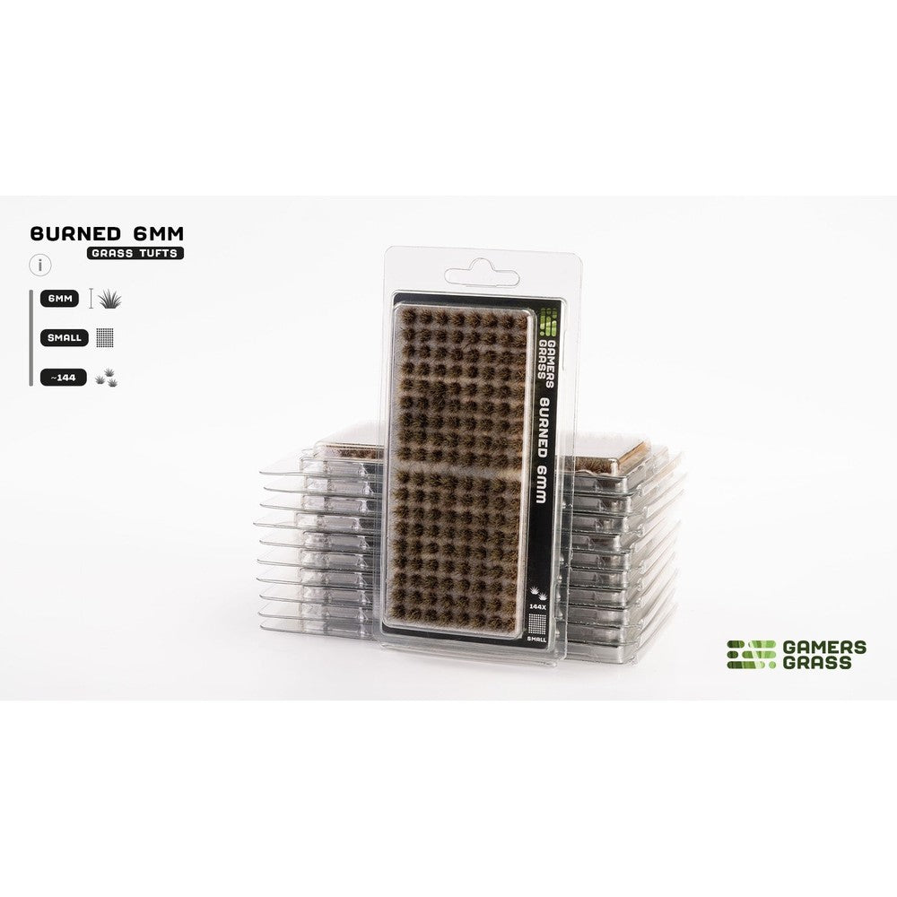 Gamers Grass - Grass Tufts - Burned Tufts 6mm - Small - Miniature Figure