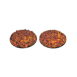 Gamers Grass - Battle Ready Toppers - Molten Lava - Round 60mm (x2)