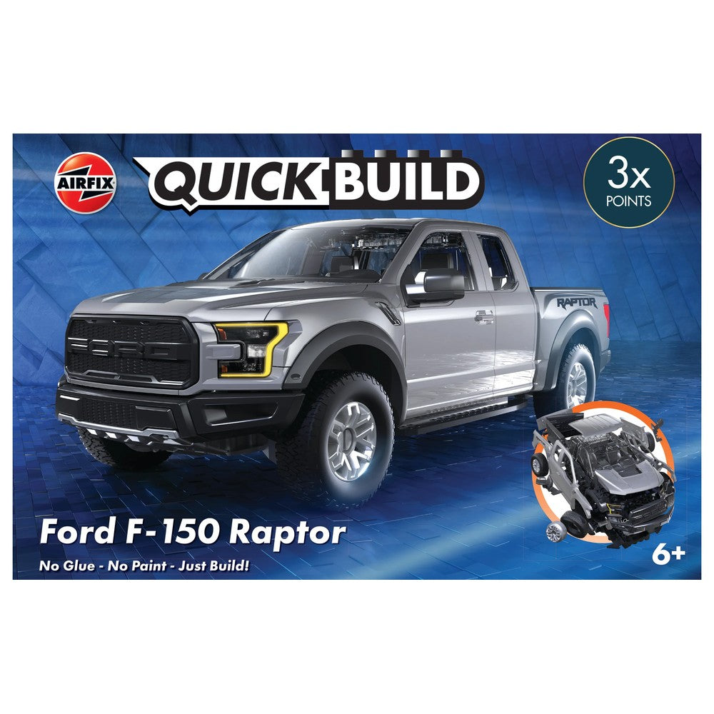 Airfix - QUICKBUILD Ford F-150 Raptor - Grey - Miniature Terrain
