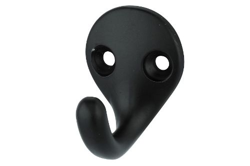 Robe Hook - Black Powder Coated