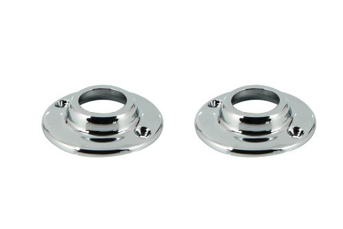 End Flange 20mm (Pair) - Chrome Plated