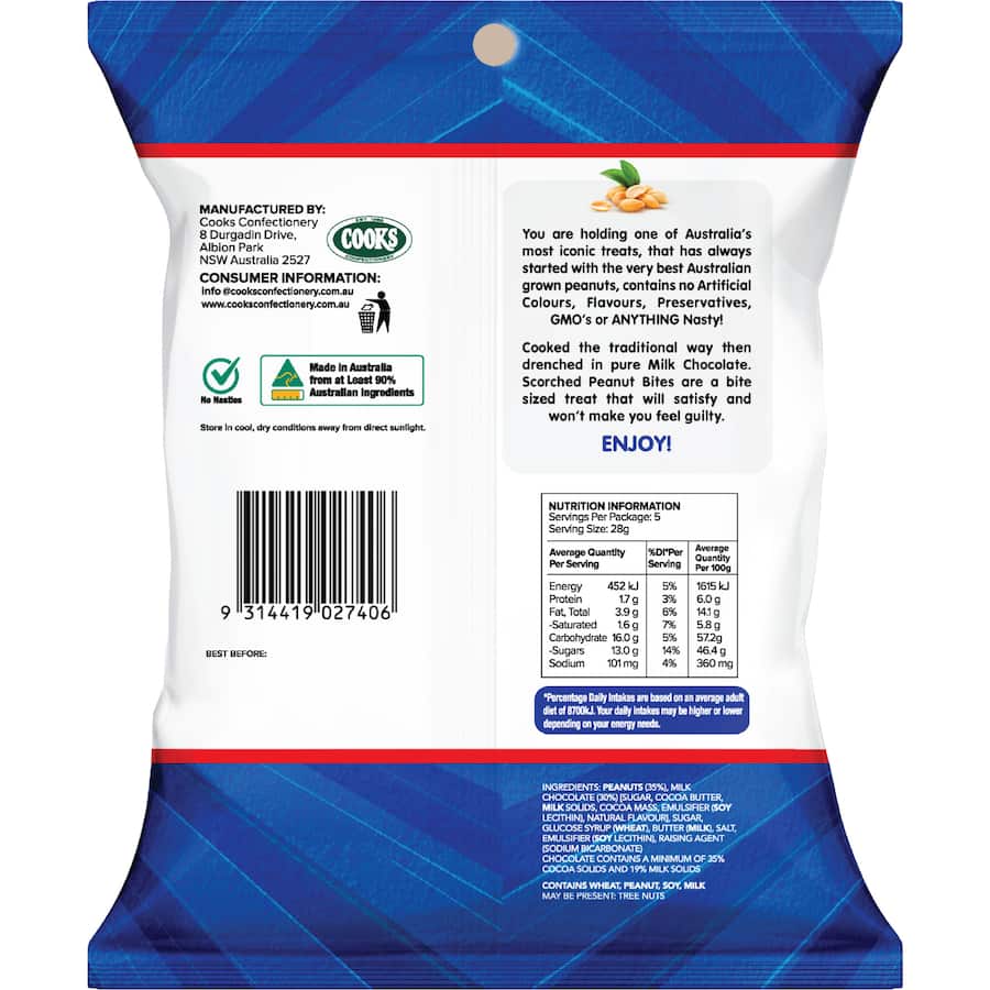 Scorched Peanut Bites With Milk Chocolate 140g