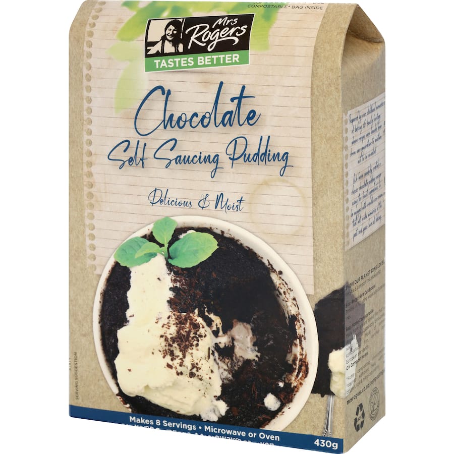 Mrs Rogers Pudding Mix Chocolate Self Saucing 430g