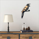 Wall Art - 2 Tone Moko Birds Tui Small (316mm)- Kiwiana