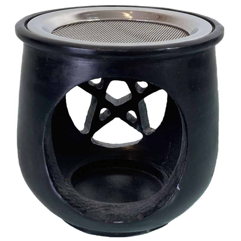 Pentacle Soapstone Resin Burner