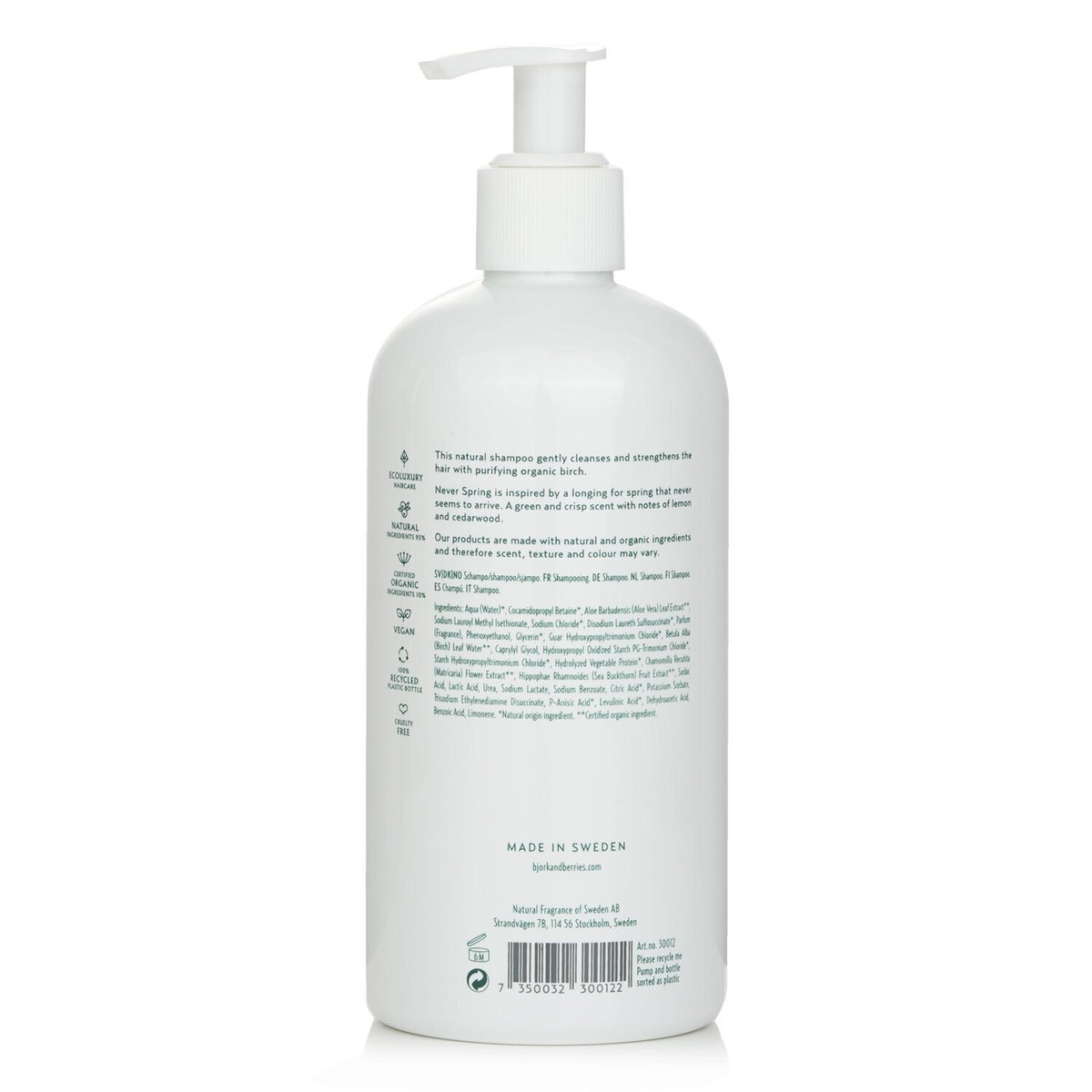 Bjork & Berries - Never Spring Shampoo  - 400ml/13.5oz