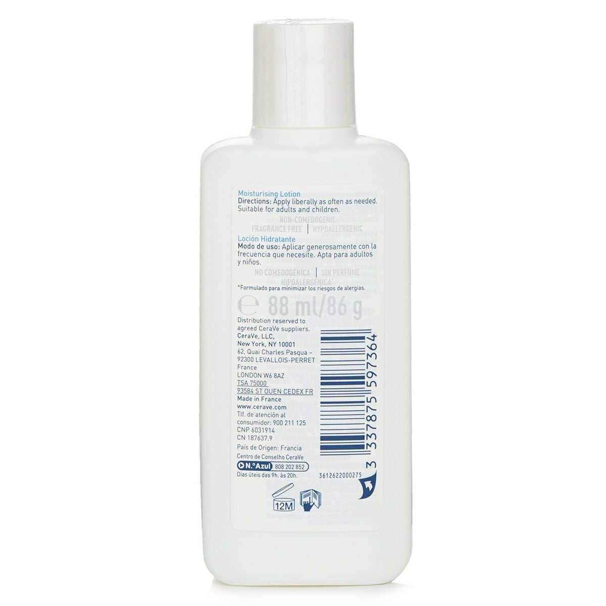 CeraVe Cerave Moisturising Lotion For Dry to Very Dry Skin 88ml/3oz