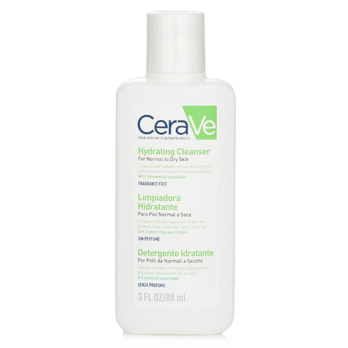 CeraVe - Cerave Hydrating Cleanser Cream For Normal to Dry Skin  - 88ml/3oz