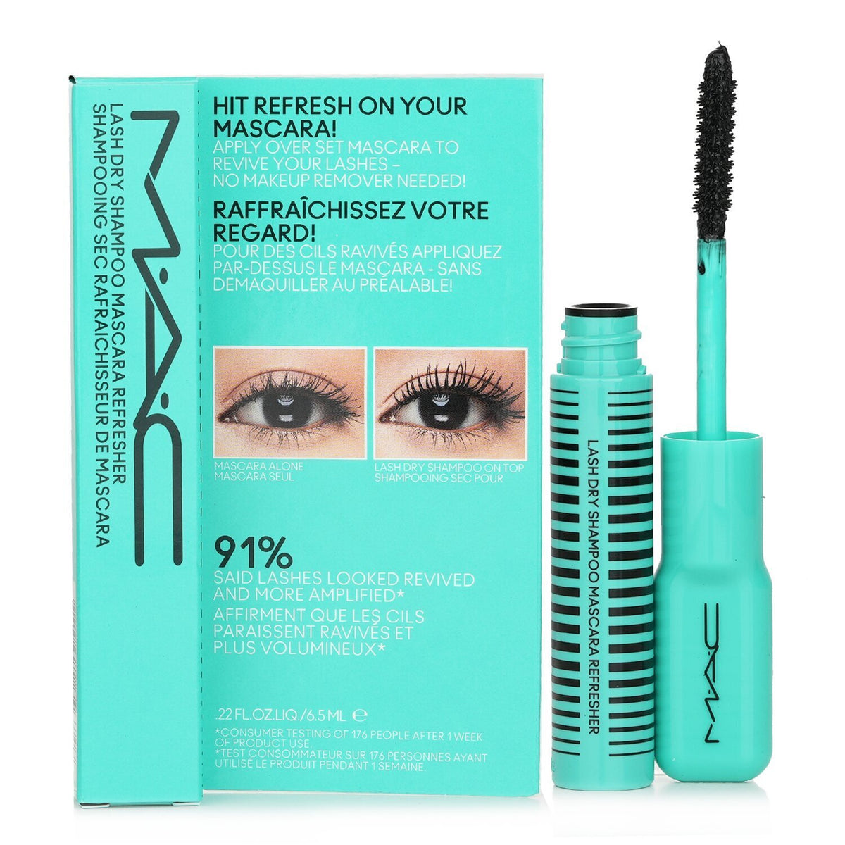 MAC - Lash Dry Shampoo Mascara Refresher - #Black  - 6.5ml/0.22oz