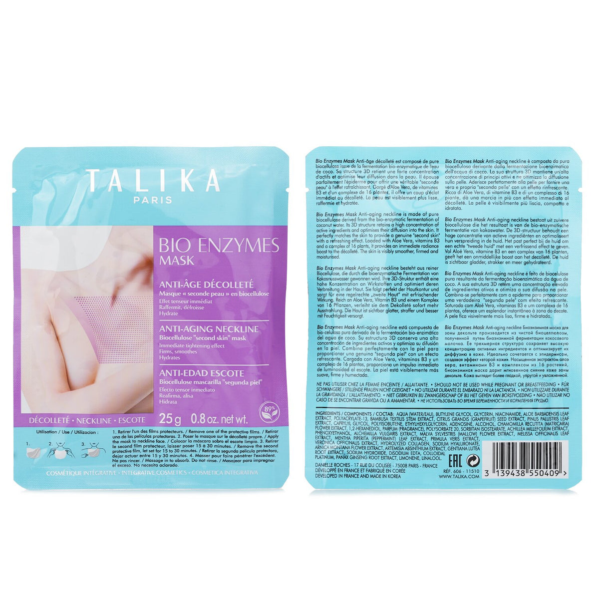 Talika - Bio Enzymes Mask Anti-Aging Neckline  - 25g/0.8oz