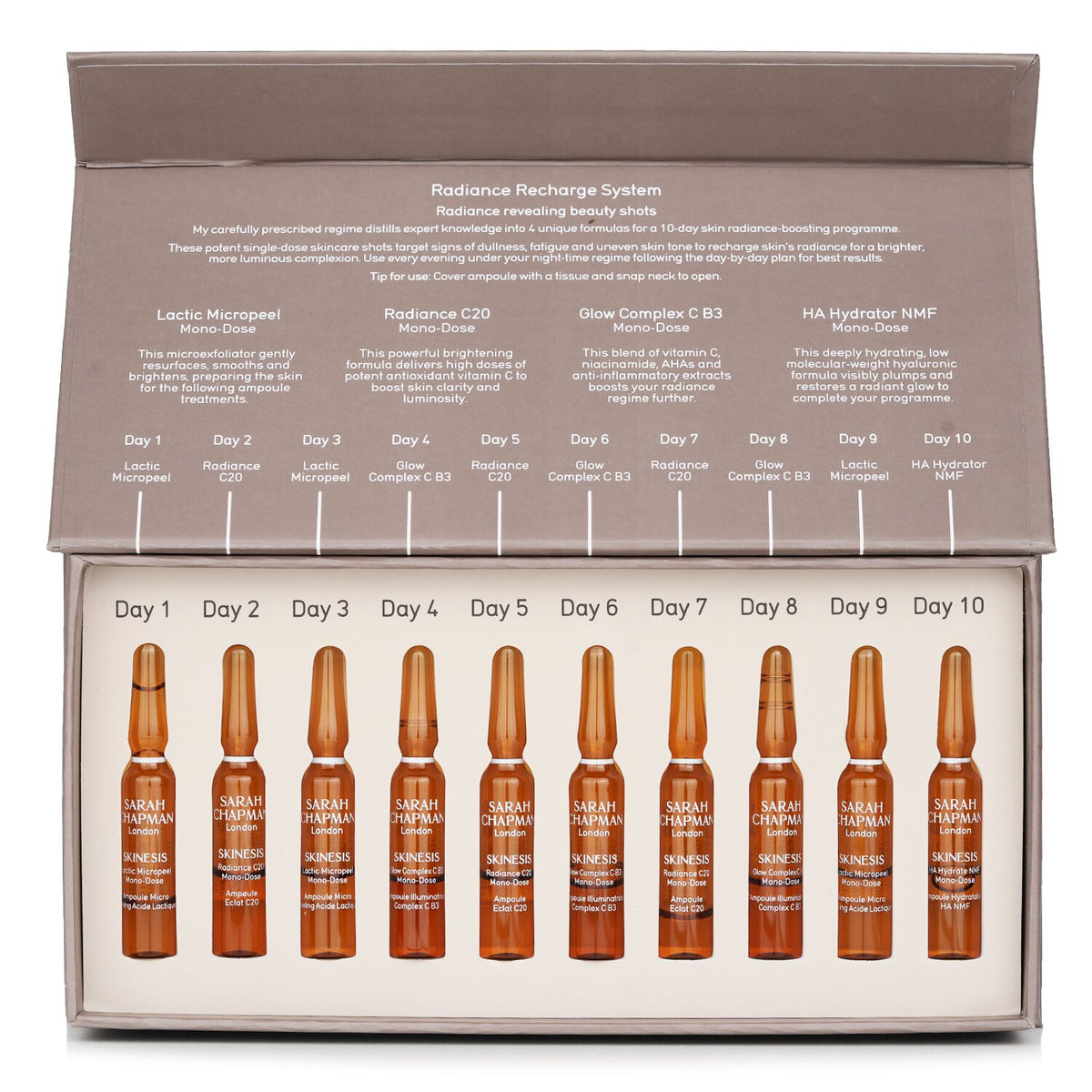 Sarah Chapman - Skinesis Radiance Recharge System  - 10x1ml/0.03oz