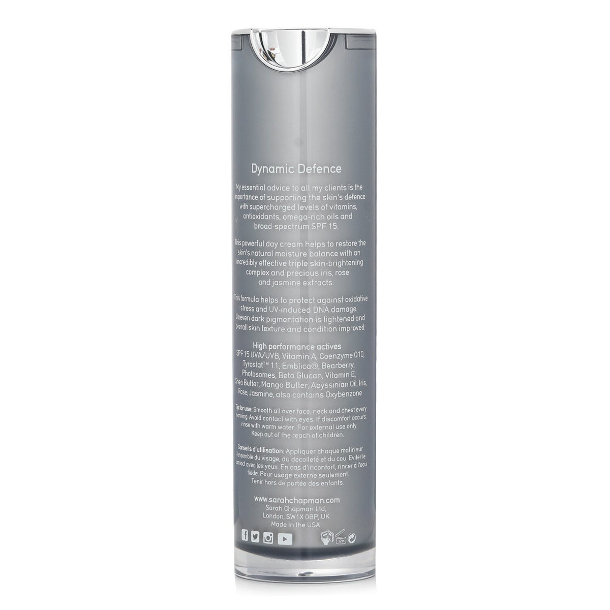 Sarah Chapman - Skinesis Dynamic Defence Day cream with SPF15  - 40ml/1.35oz