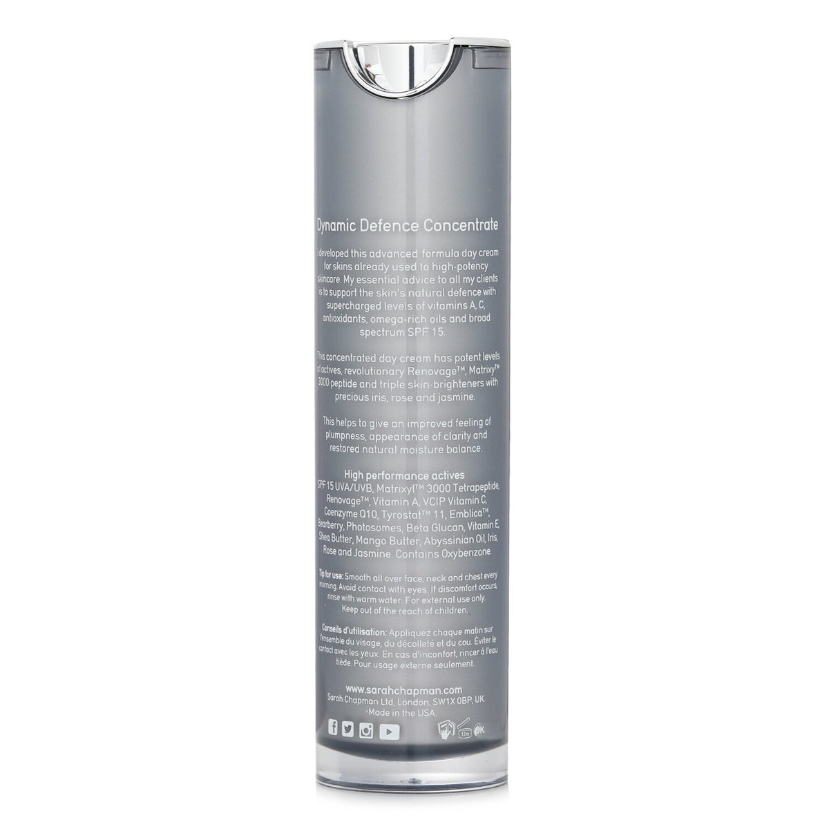 Sarah Chapman - Skinesis Dynamic Defence Concentrate Intensive Day cream with SP