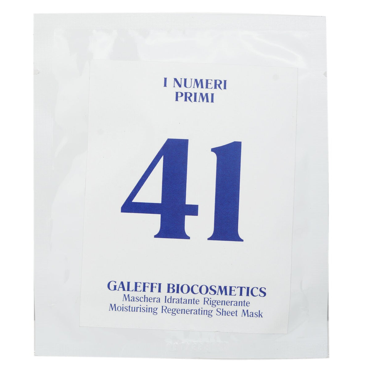 I Numeri Primi - N.41 Moisturising Regenerating Sheet Mask  - 5x10ml/0.33oz