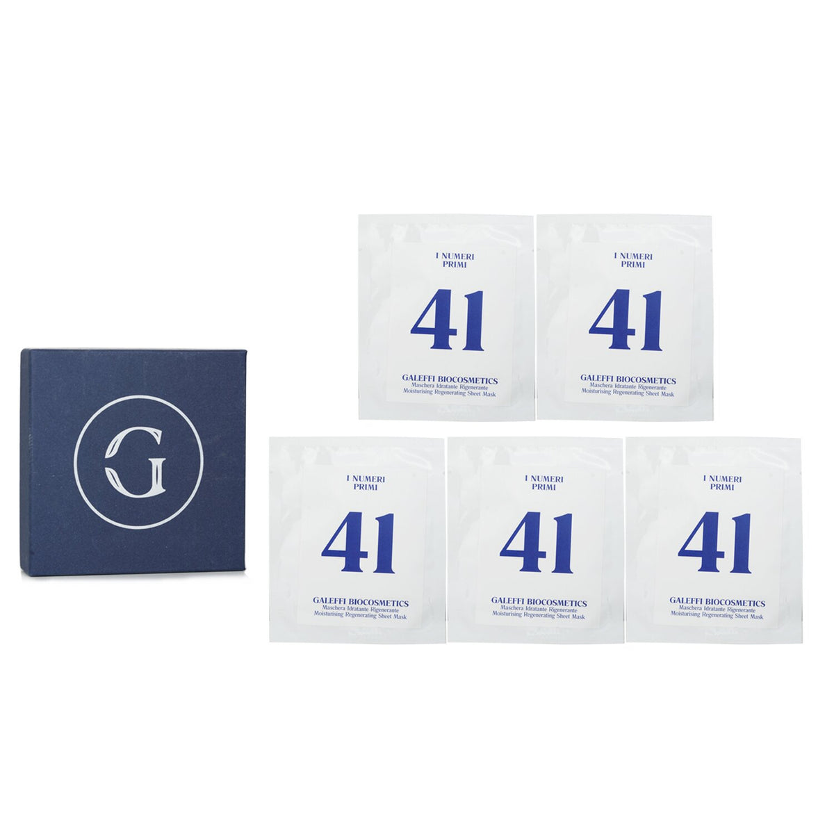 I Numeri Primi - N.41 Moisturising Regenerating Sheet Mask  - 5x10ml/0.33oz