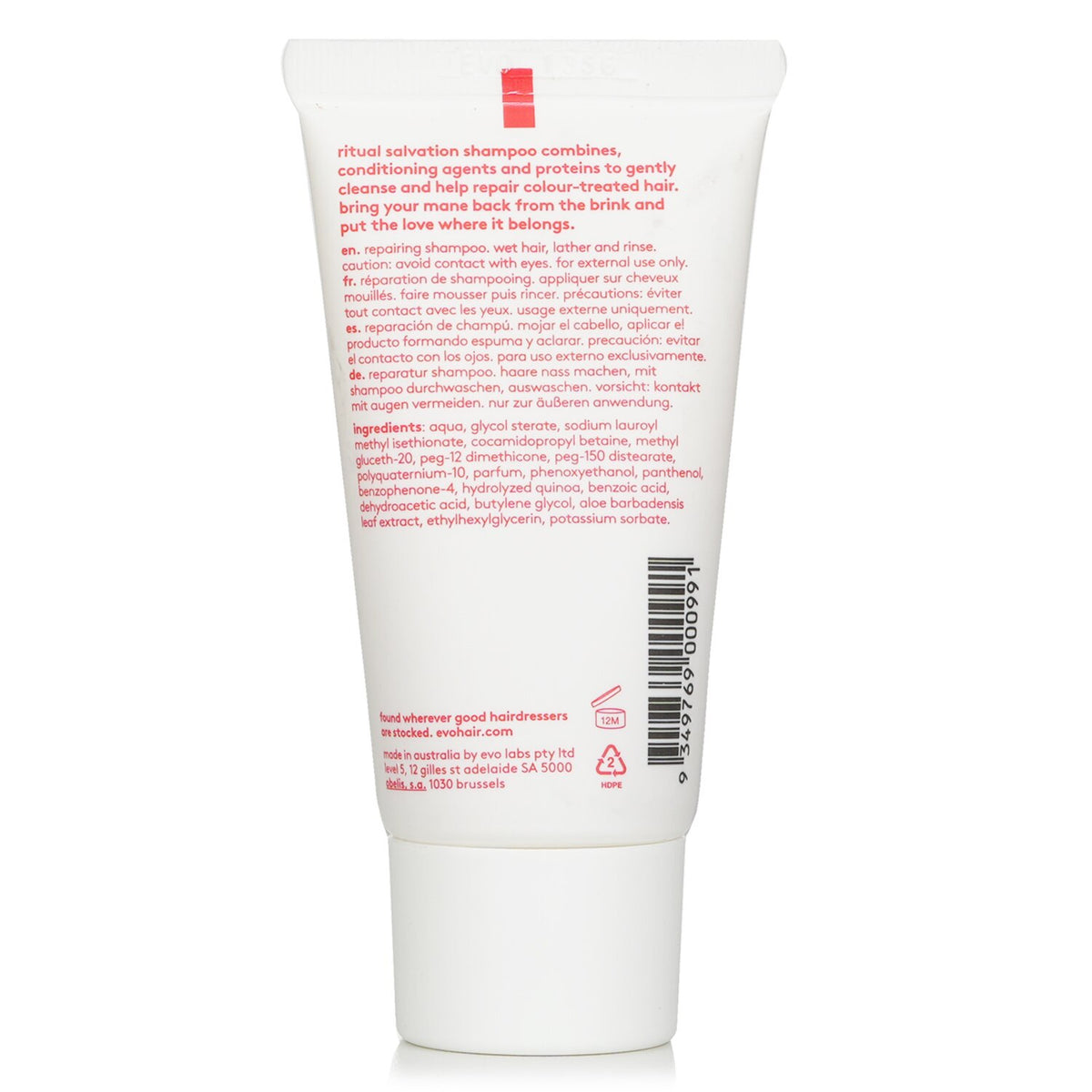 Evo - Ritual Salvation Repairing Shampoo  - 30ml/1oz