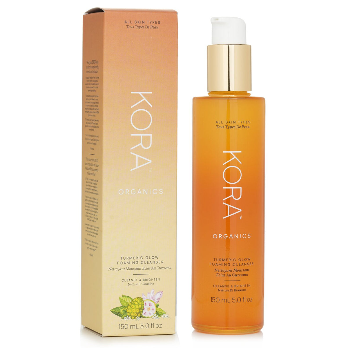 Kora Organics Turmeric Glow Foaming Cleanser 150ml/5oz