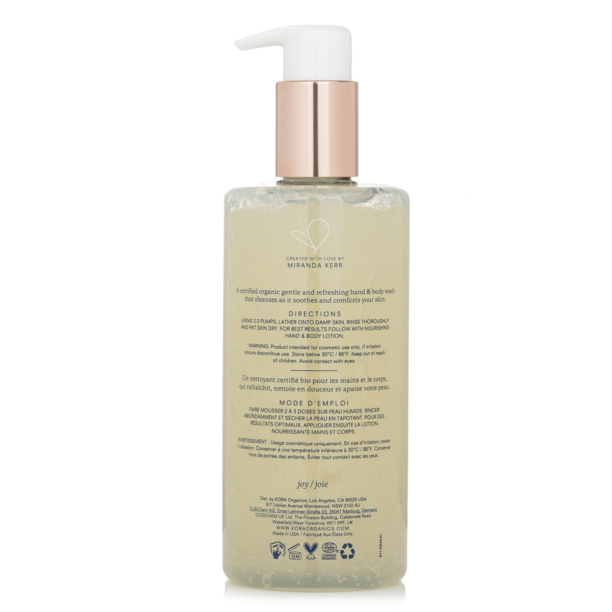 Kora Organics - Renewing Hand & Body Wash  - 300ml/10.14oz