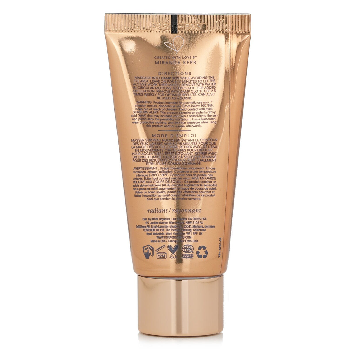 Kora Organics - Turmeric Brightening & Exfoliating Mask (Miniature)  - 30ml/1.01