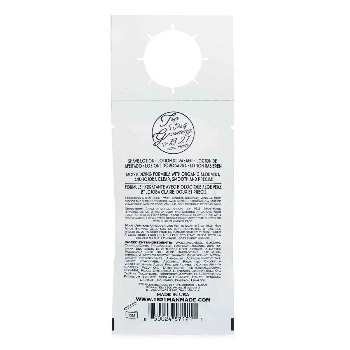 18.21 Man Made - 18.21 Man Made Glide Shave Lotion - # Spiced Vanilla  - 15ml/0.