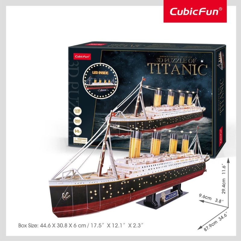 3D Puzzle - Titanic XL with LED lights