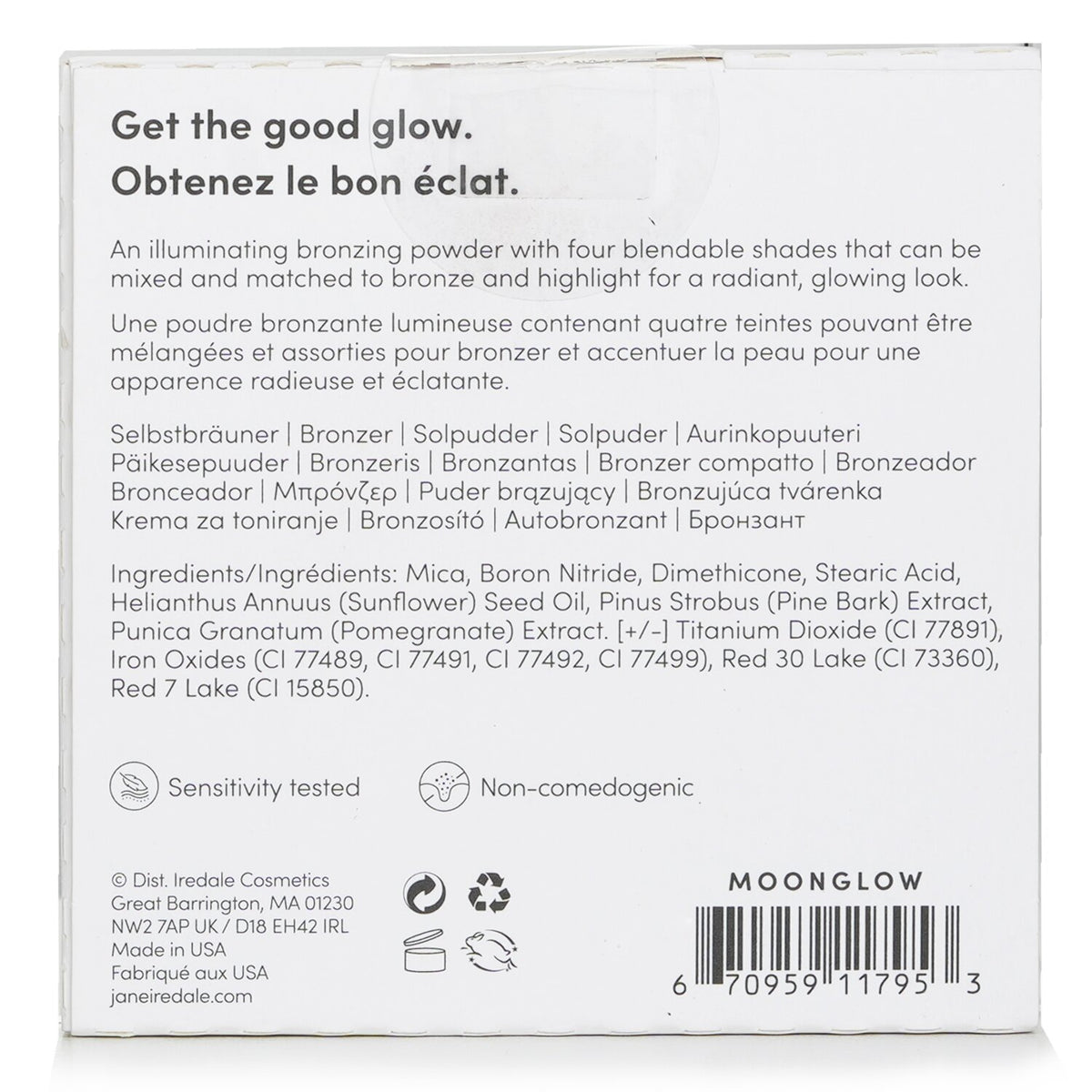 Jane Iredale - PureBronze Shimmer Bronzer Palette Refill - # Moonglow  - 9.9g/0.