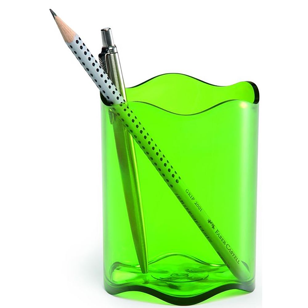 Durable Ice Pen Cup in Ice Green, stylish organizer for pens and markers, measuring 80mm x 102mm for workspace use.