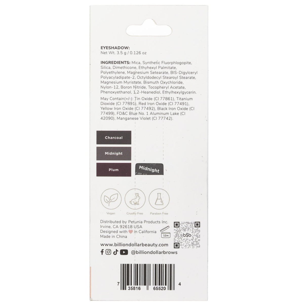 Billion Dollar Brows - Eyeshadow Collection Trio - #Smokey  - 3.5g/0.126oz