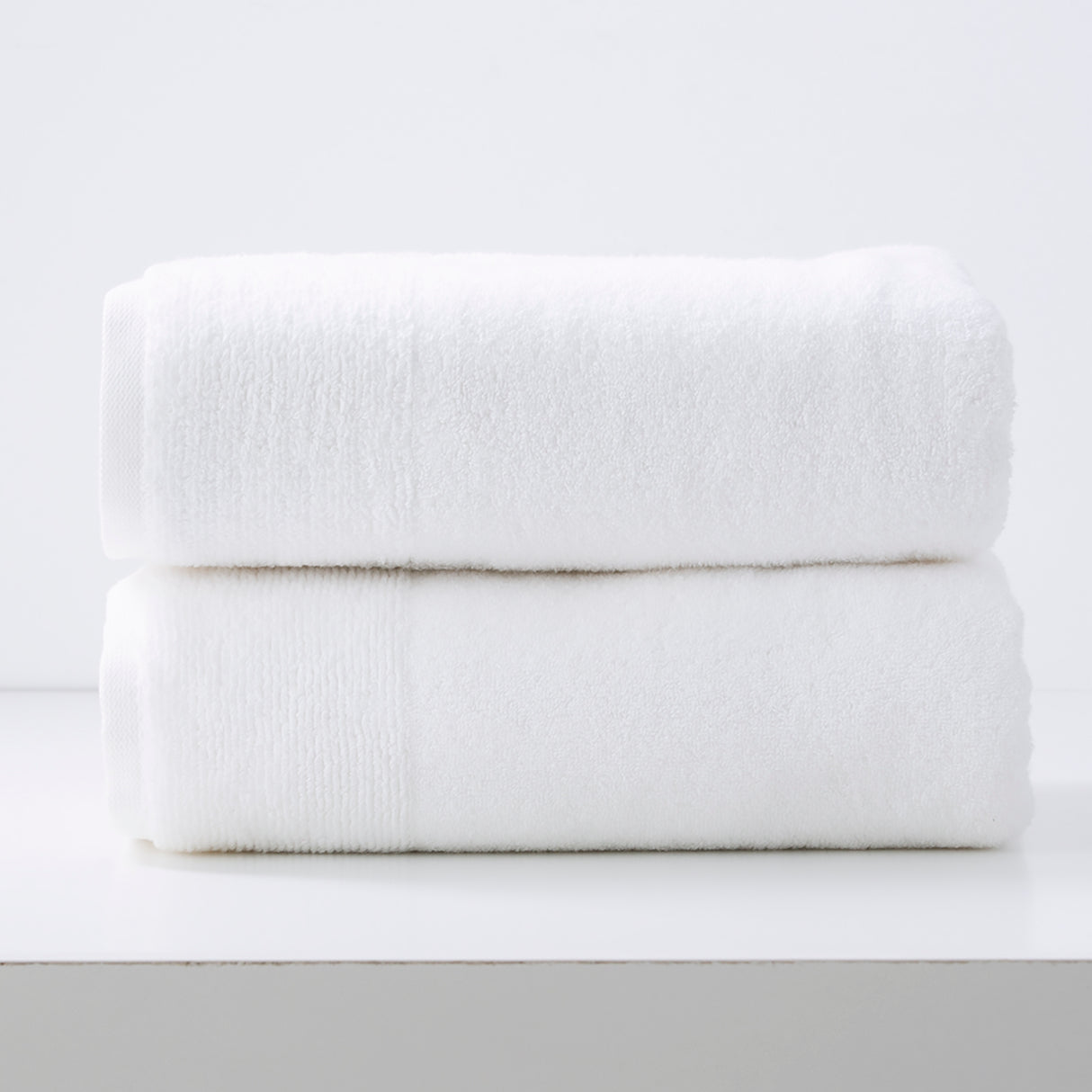 Renee Taylor Aireys 650 GSM Zero Twist 2 Pack Bath Sheet Snow