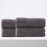 Renee Taylor Aireys 650 GSM Zero Twist 4 Pack Bath Sheet Nickel