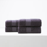 Renee Taylor Brentwood 650 GSM Low Twist 4 Pack Bath Sheet Carbon