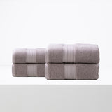 Renee Taylor Brentwood 650 GSM Low Twist 4 Pack Bath Sheet Whisper