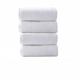 Renee Taylor Aireys 650 GSM Zero Twist 4 Piece Bath Towel Snow