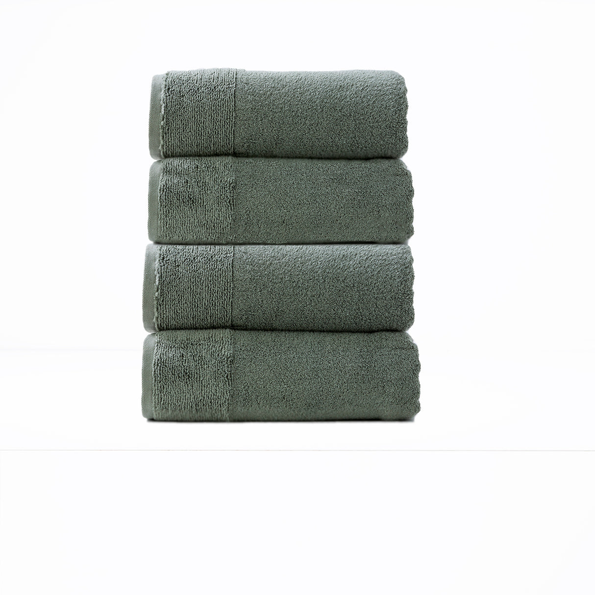Renee Taylor Aireys 650 GSM Zero Twist 4 Piece Bath Towel Agave