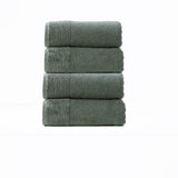Renee Taylor Aireys 650 GSM Zero Twist 4 Piece Bath Towel Agave