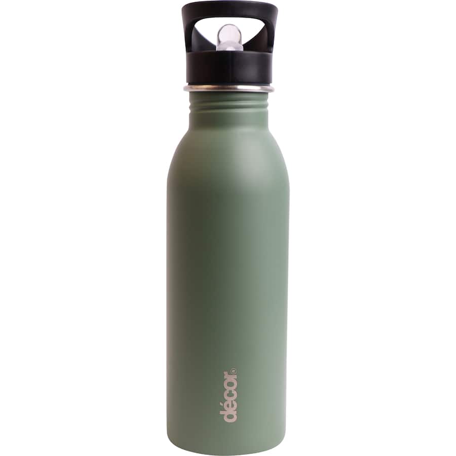 Decor Snap & Seal Drink Bottle Stainless Steel 600mL