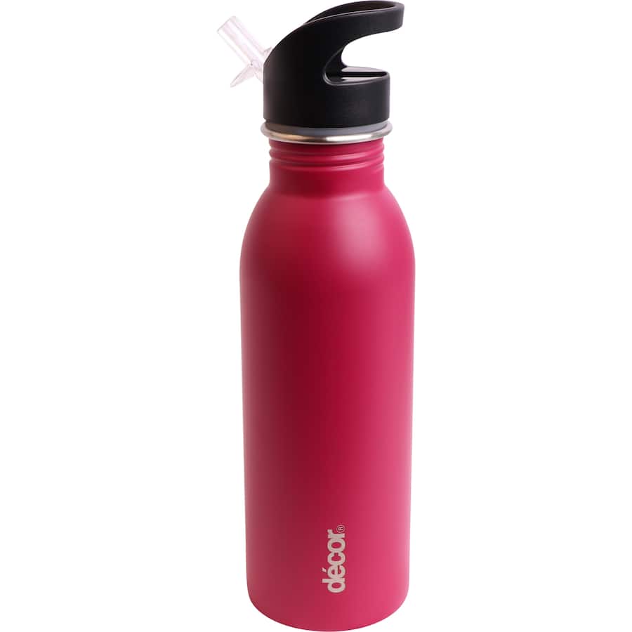Decor Snap & Seal Drink Bottle Stainless Steel 600mL