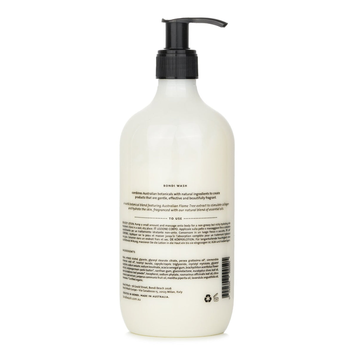 BONDI WASH - Body Lotion (Sydney Peppermint & Rosemary)  - 500ml/16.9oz