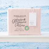Renee Taylor 300 TC 100 % Organic Cotton Sheet Set Single Sepia Rose