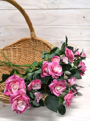 Diamond Rose Spray (Dark Pink)