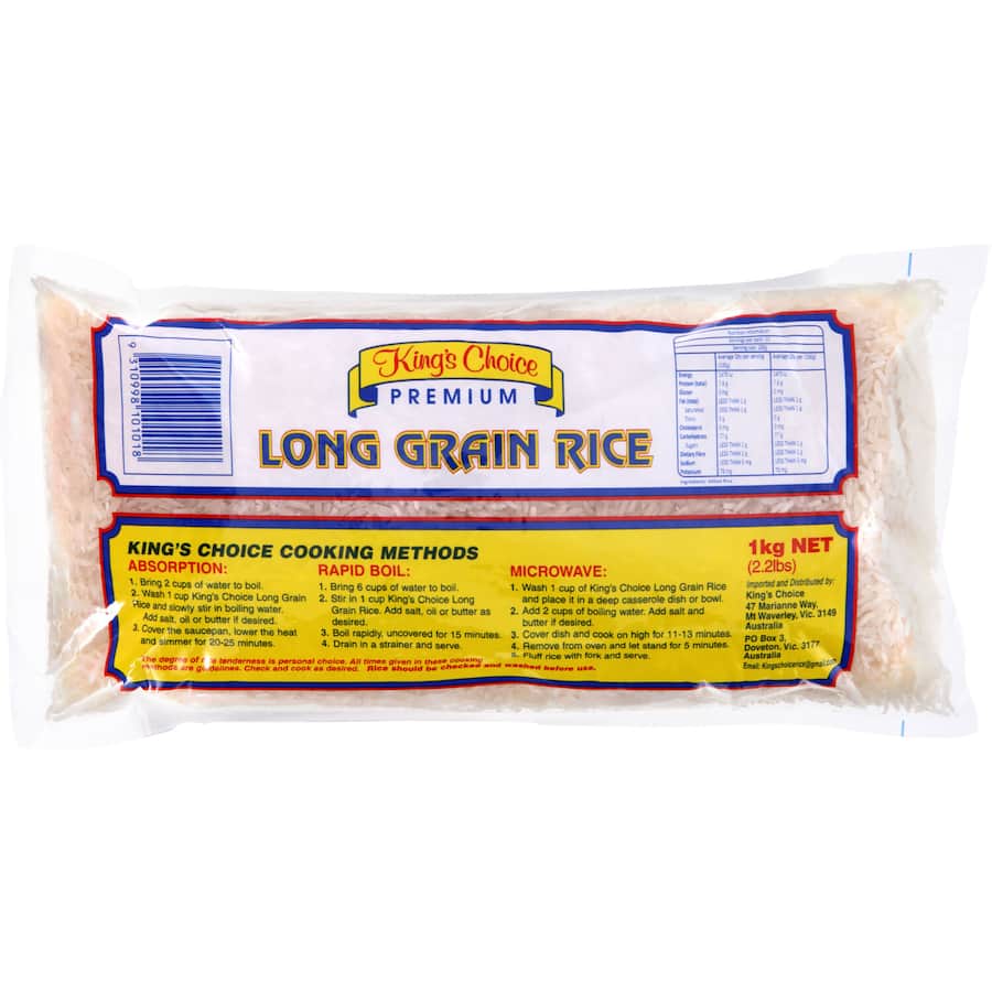 Kings Choice Long Grain Rice  1kg