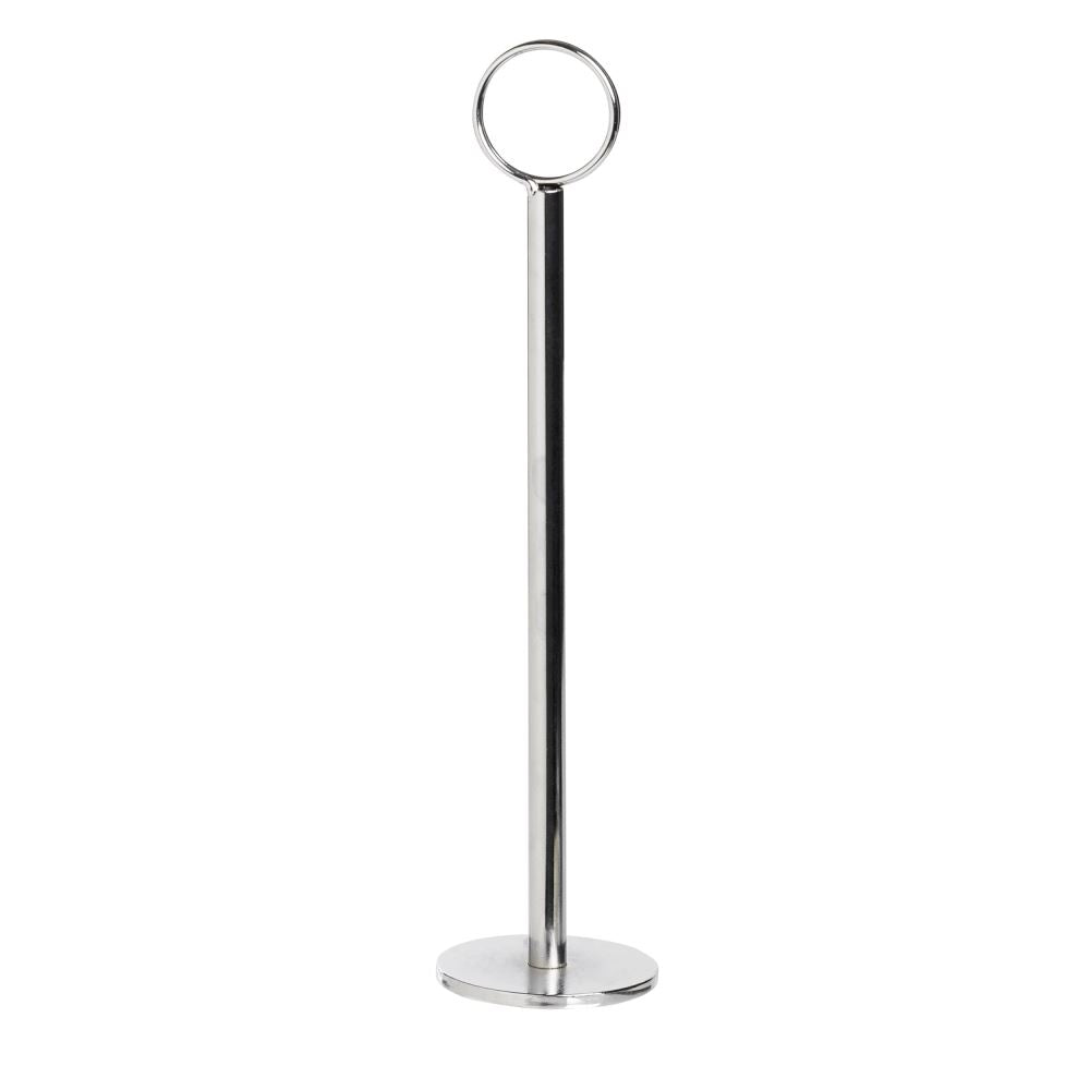 Metal table number holder by Esselte, 20cm tall with a 5cm base, perfect for cafes and restaurants to display table numbers.