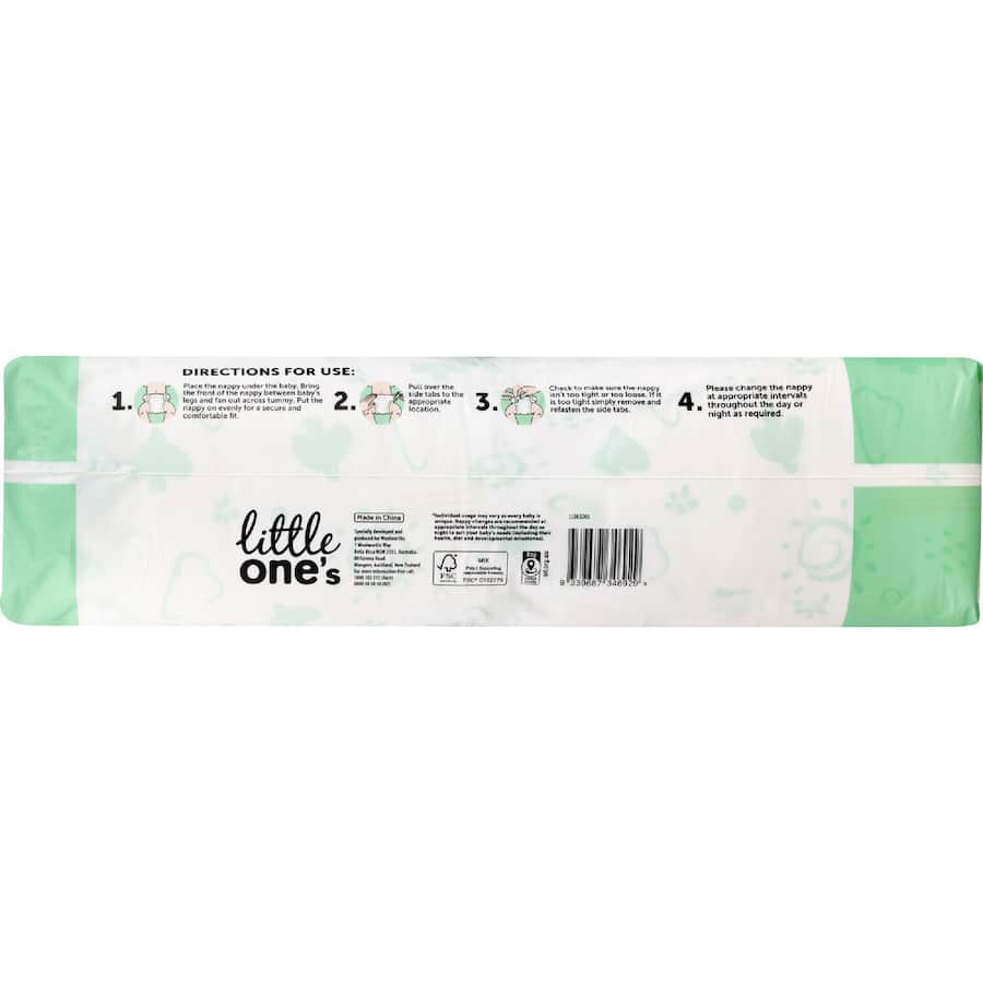 Little One's Bulk Nappies Toddler Boys & Girls 10-14kg Size 4 50pack