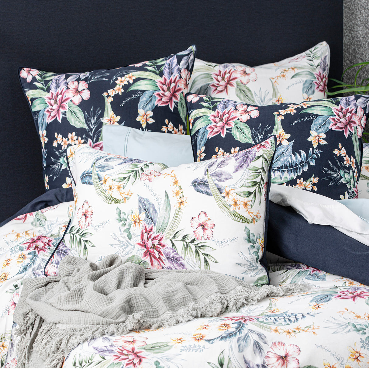 Renee Taylor 300 TC Cotton Reversible European Pillowcase Veronica
