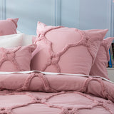 Moroccan Cotton  Vintage  Tufted  European P/Case Blush