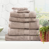Renee Taylor Stella 650 GSM Super Soft Bamboo Cotton 7 Piece Pewter