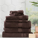 Renee Taylor Stella 650 GSM Super Soft Bamboo Cotton 7 Piece Cocoa