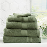 Renee Taylor Stella 650 GSM Super Soft Bamboo Cotton 5 Piece Jade