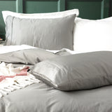 Park Avenue 500 TC Natural Bamboo Cotton Quilt / Duvet Cover set King Charcoal